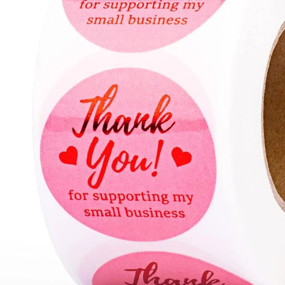 3/$15 - NEW 50 ct Thank You Stickers 1.5